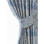 William Morris Blue Compton Lined Curtains
